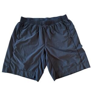 Lululemon‎ Men's Black Elastic Waist Pull On Athletic Shorts Size XXLarge